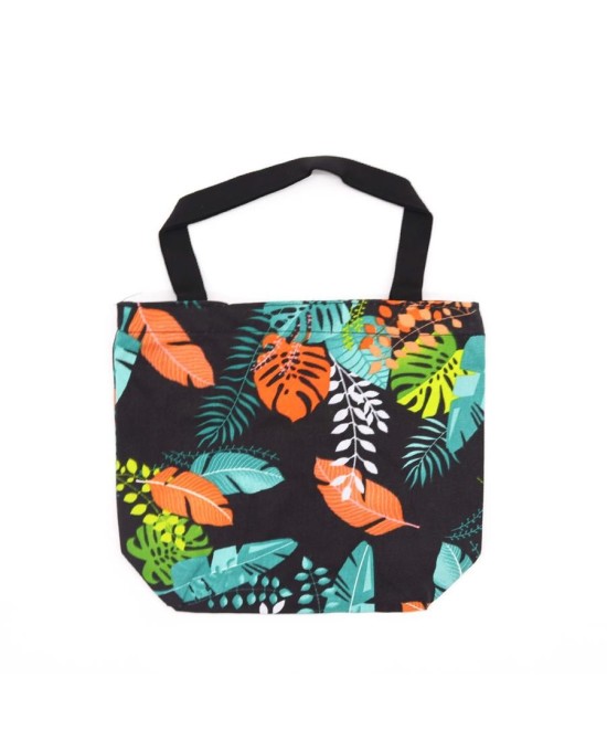 Bolsa Tropical Reutilizable para Compras 32x23x10 cm