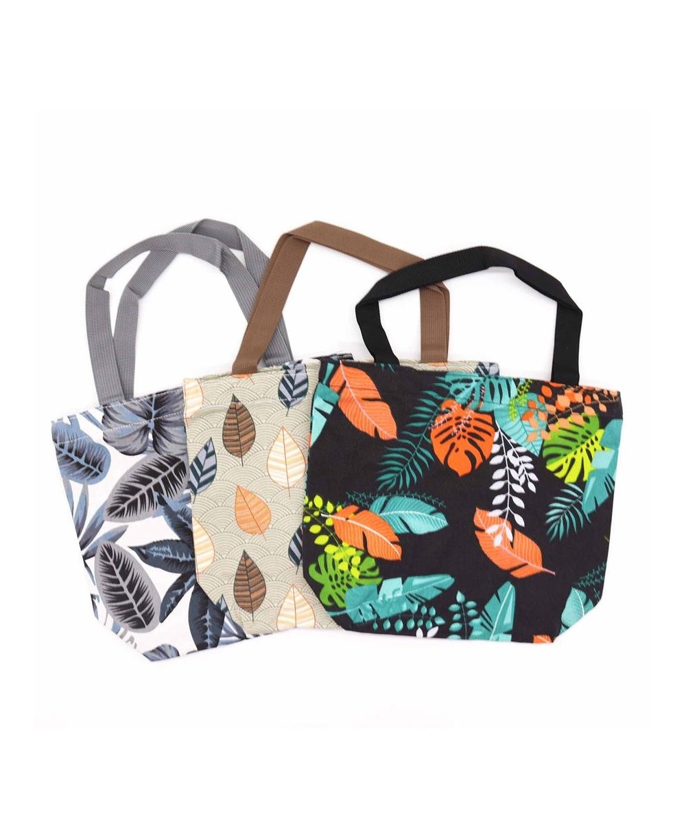 Bolsa Tropical Reutilizable para Compras 32x23x10 cm