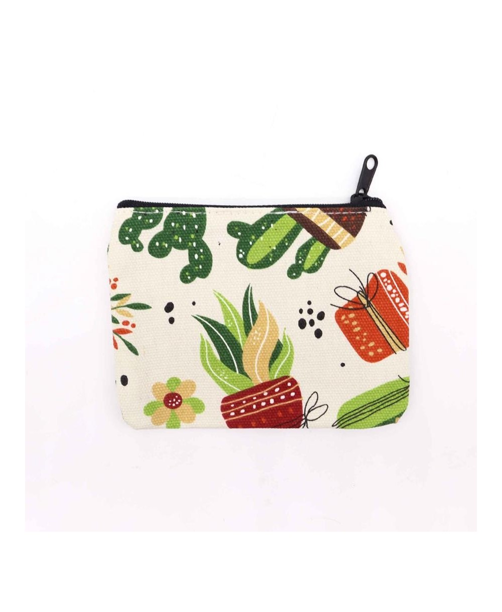 Monedero Textil con Cremallera 14x10 cm