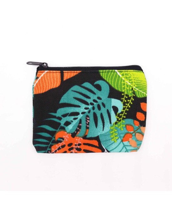 Monedero Textil con Cremallera 14x10 cm