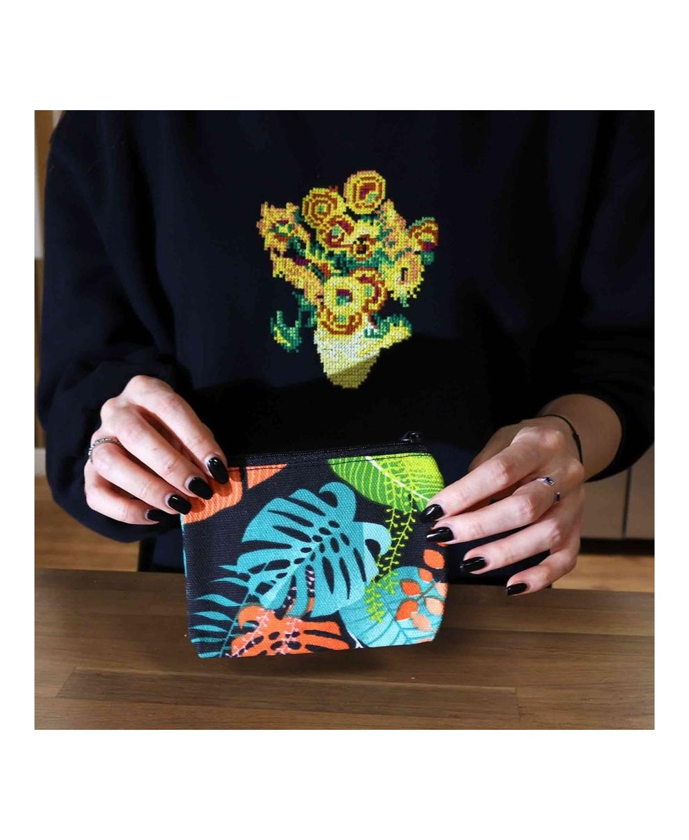 Monedero Textil con Cremallera 14x10 cm