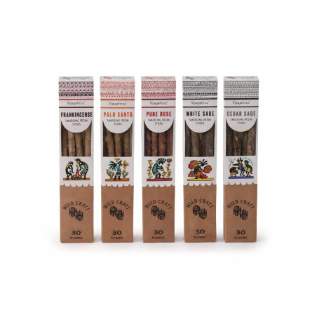 Aromas disponibles de las Varillas de Resina de Incienso Recolección Silvestre.