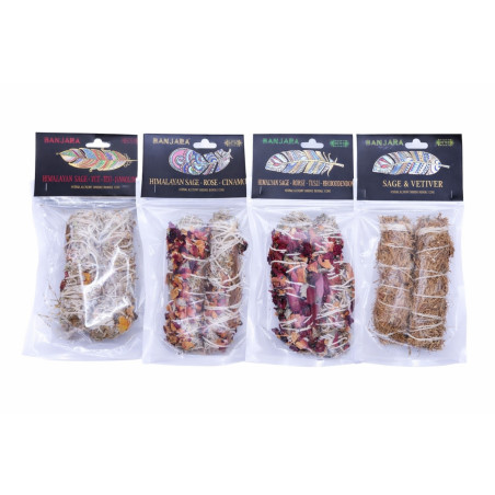 Atados Benjara aromáticos, 4 aromas disponibles.