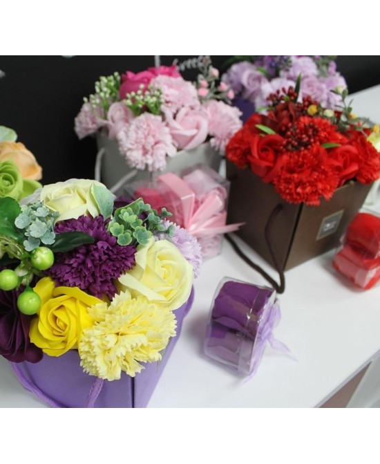 Ramo de Flores de Jabón Decorativo para Regalo Especial