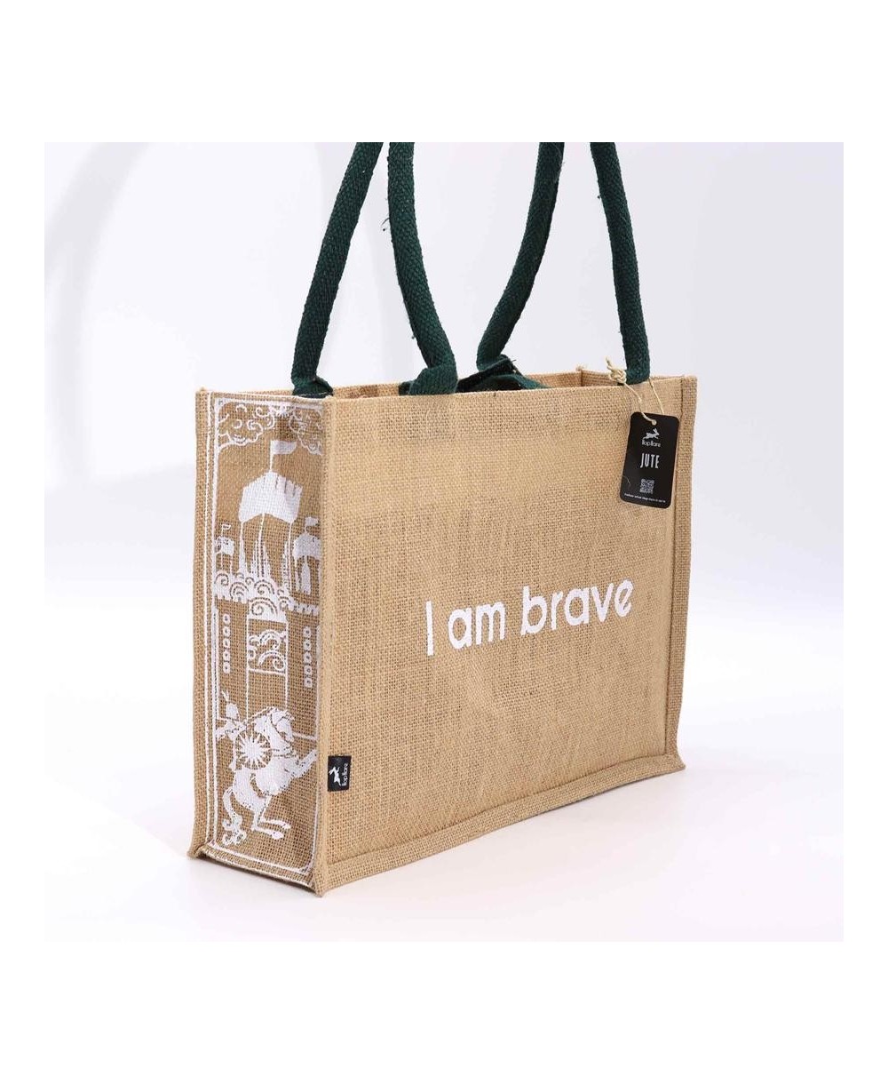 Bolsa de yute ecológica con mensaje