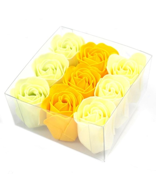 Set 9 Rosas de Jabón para Regalo y Baño