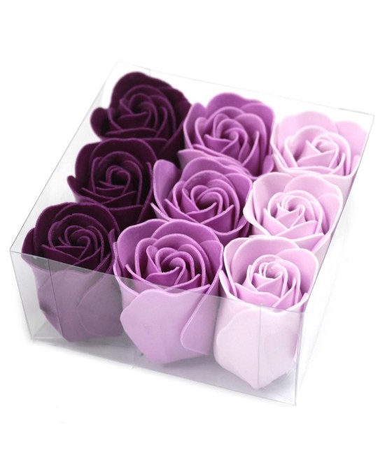 Set 9 Rosas de Jabón para Regalo y Baño