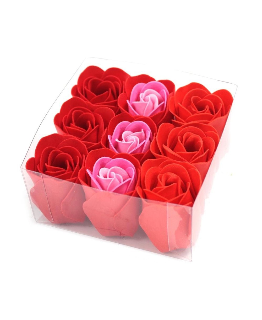 Set 9 Rosas de Jabón para Regalo y Baño