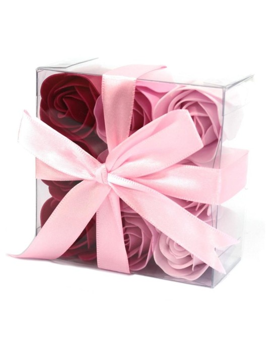 Set 9 Rosas de Jabón para Regalo y Baño