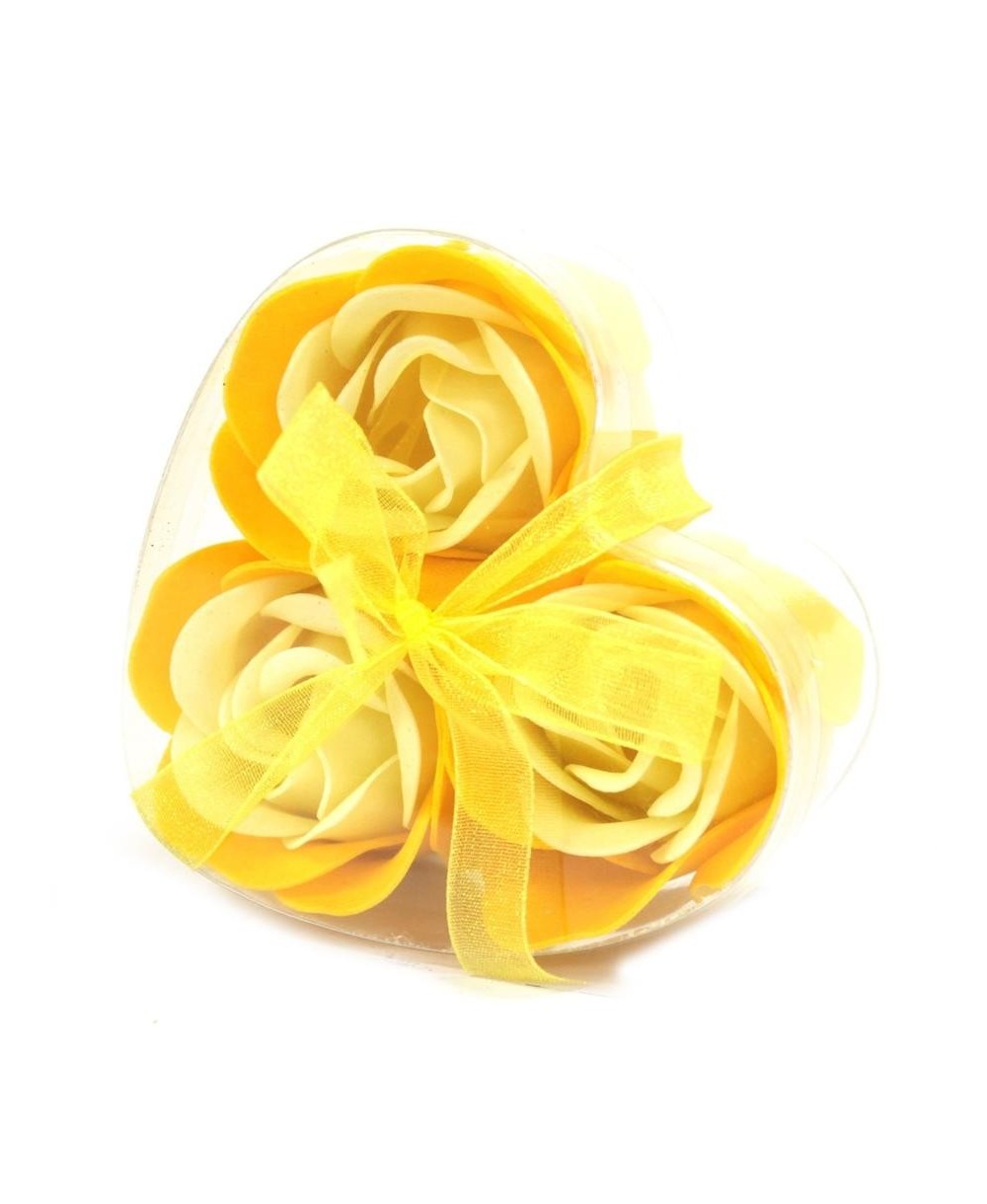 Set de 3 Rosas de Jabón en Caja Corazón para Regalo