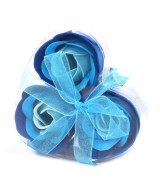 Set de 3 Rosas de Jabón en Caja Corazón para Regalo