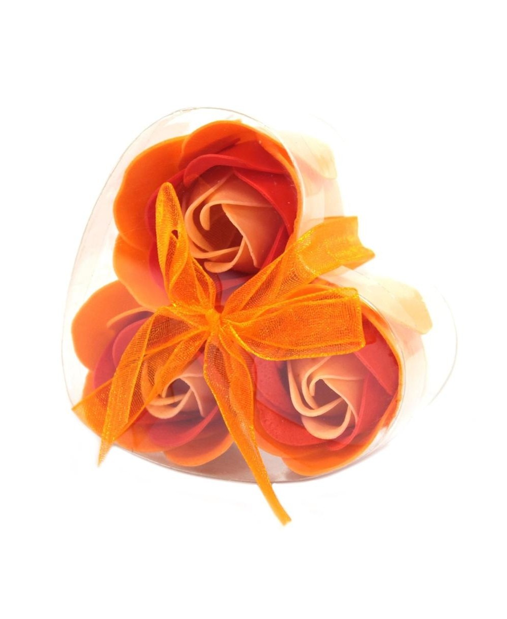 Set de 3 Rosas de Jabón en Caja Corazón para Regalo