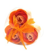Set de 3 Rosas de Jabón en Caja Corazón para Regalo