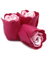 Set de 3 Rosas de Jabón en Caja Corazón para Regalo