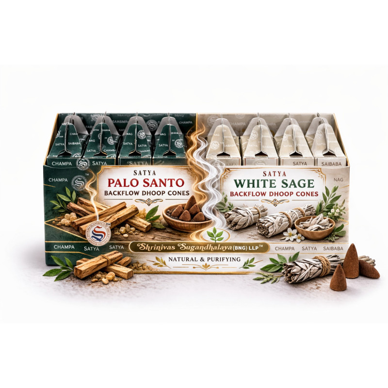 Conos de reflujo Satya en dos aromas disponibles.