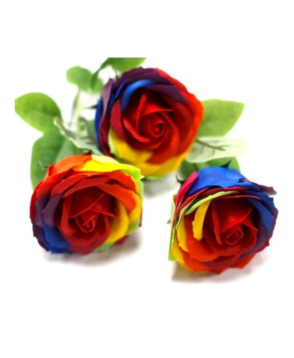Rosa de Jabón Multicolor Aromática