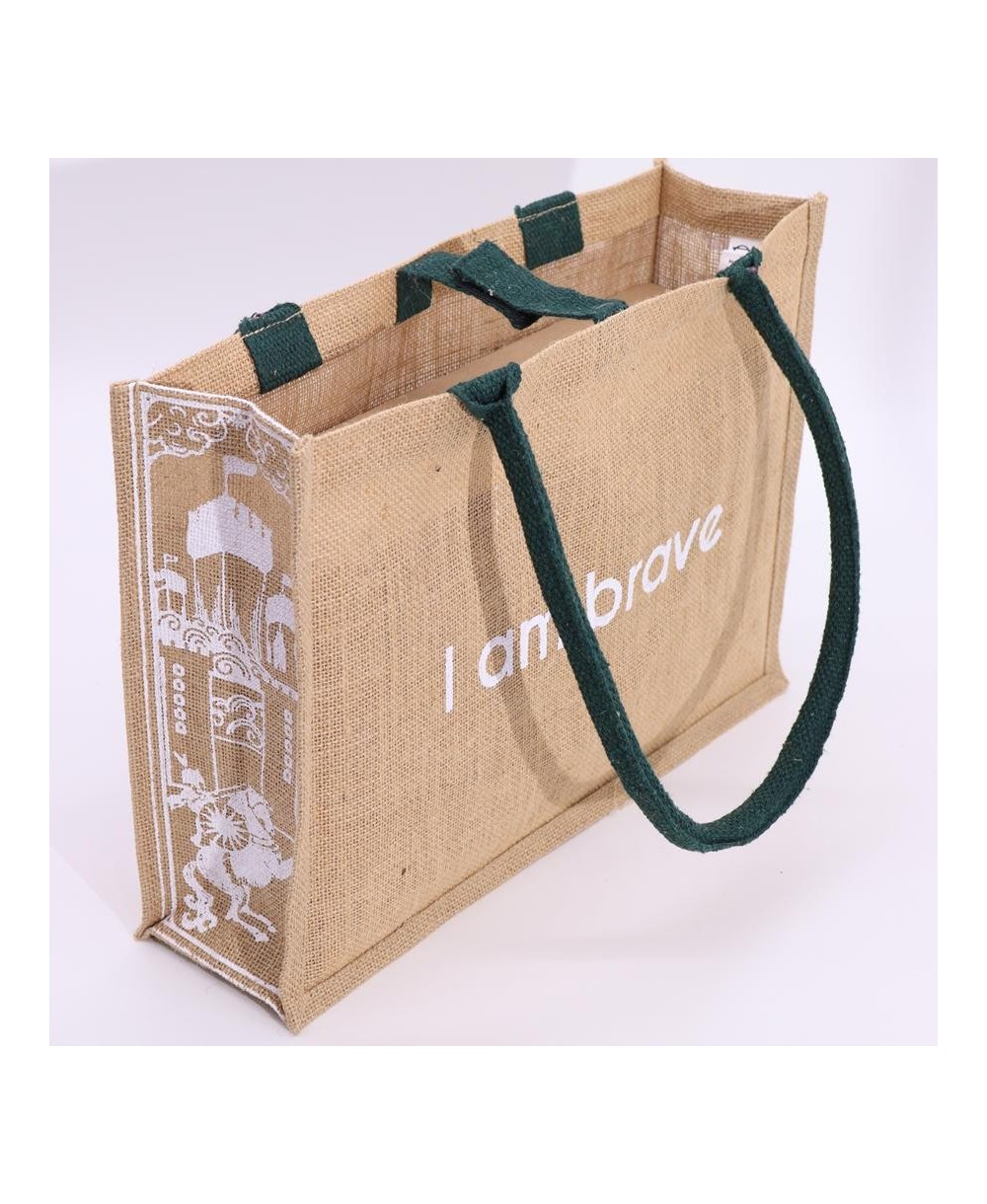 Bolsa de yute ecológica con mensaje