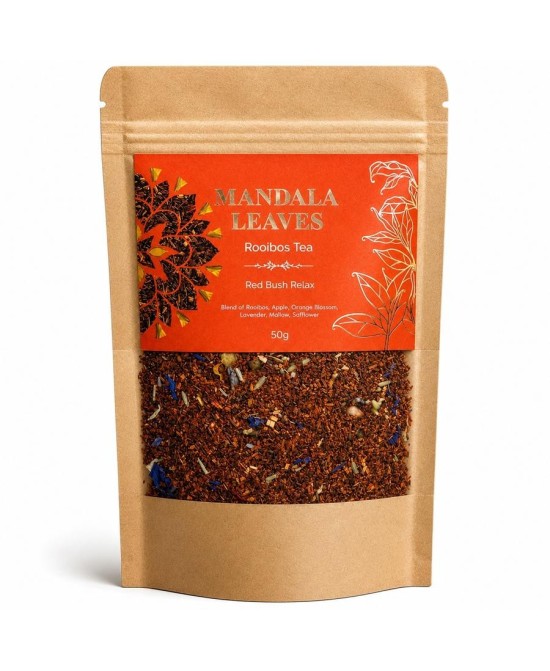 Mezcla de rooibos con lavanda, manzana y naranja para infusión.