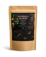 Presentación del envase de té negro Earl Grey con malva y diseño en color negro.