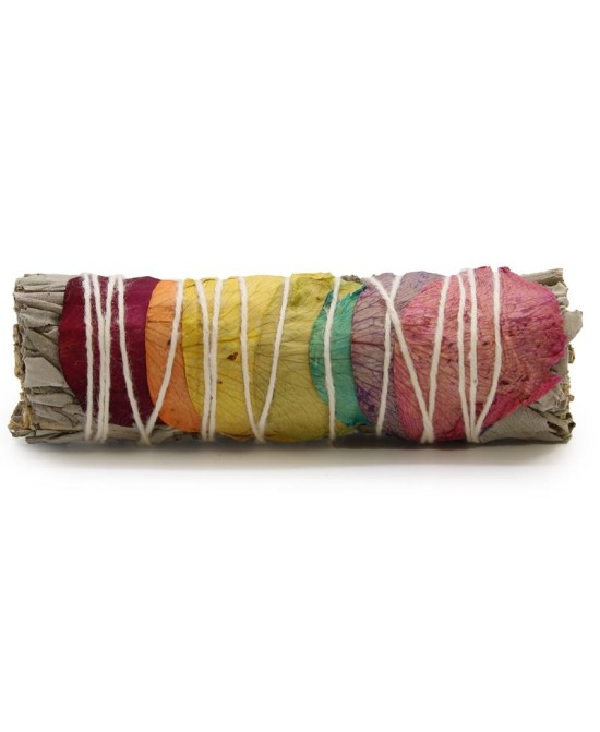 Sahumerio de Salvia Blanca y Pétalos de Rosa 7 chakras