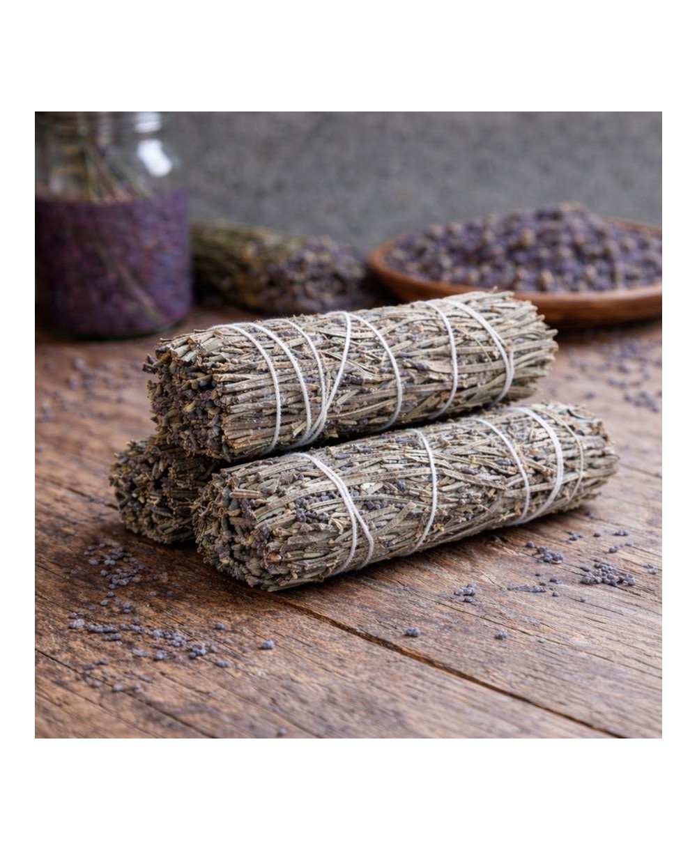 Atado Ritual de Salvia Lavanda para Meditación