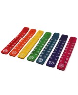 Soporte para Incienso de Madera con Símbolos de los Chakras