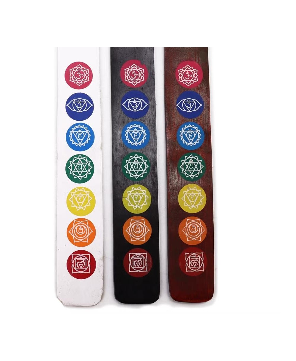 Pack Portainciensos de Madera con Símbolos Chakras
