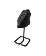 Piedra Natural de Turmalina Negra con Base de Metal