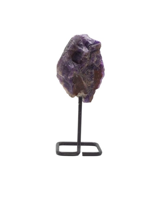 Piedra de Amatista Natural con Base Metálica