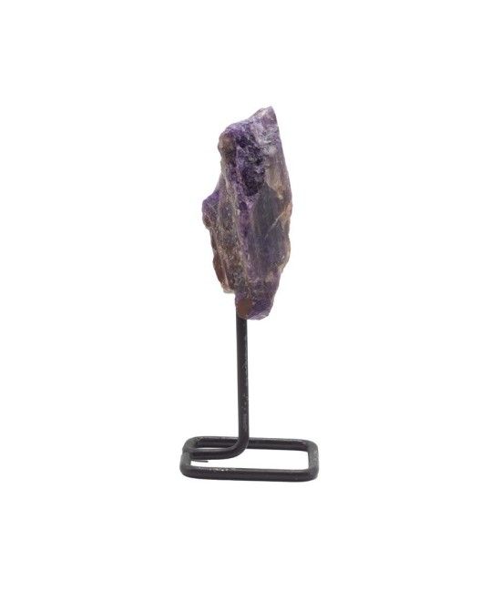 Piedra de Amatista Natural con Base Metálica