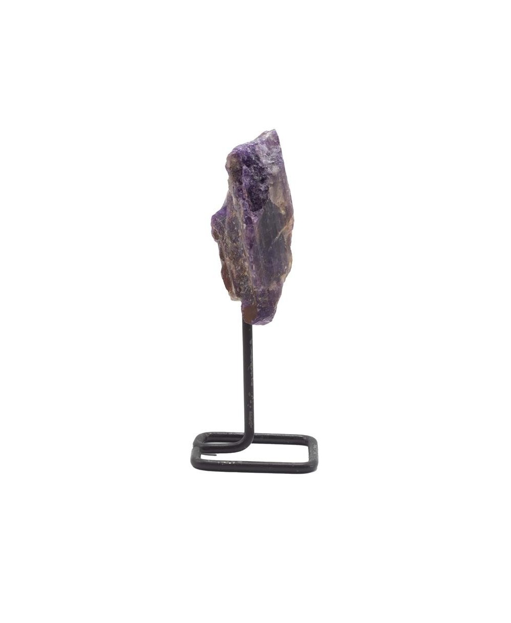 Piedra de Amatista Natural con Base Metálica