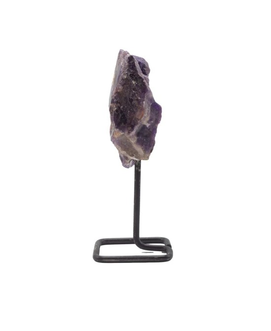 Piedra de Amatista Natural con Base Metálica