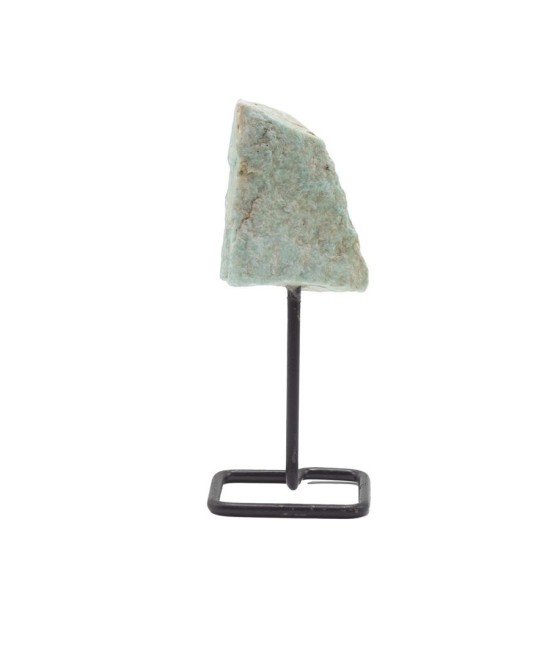 Piedra de Amazonita Natural con Base Metálica