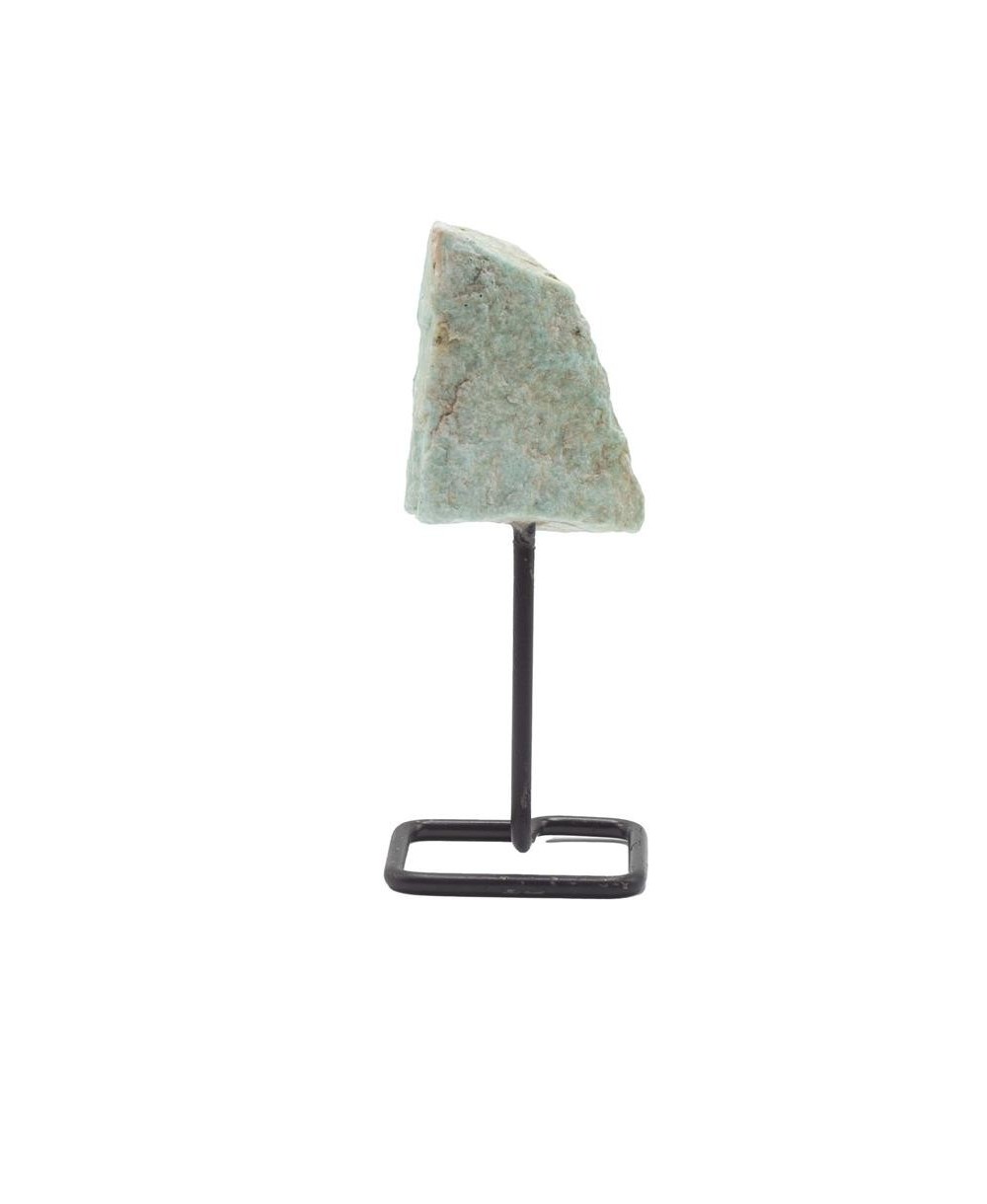 Piedra de Amazonita Natural con Base Metálica