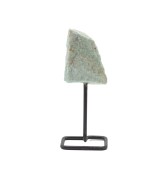 Piedra de Amazonita Natural con Base Metálica