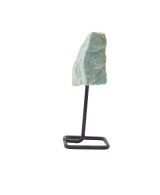 Piedra de Amazonita Natural con Base Metálica