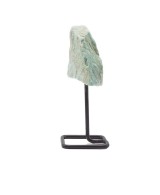 Piedra de Amazonita Natural con Base Metálica
