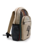 Mochila de Cáñamo Natural con Diseño Árbol Bodhi