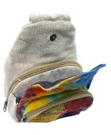 Mochila Bandolera de Cáñamo Natural Multicolor