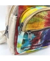 Mochila Bandolera de Cáñamo Natural Multicolor