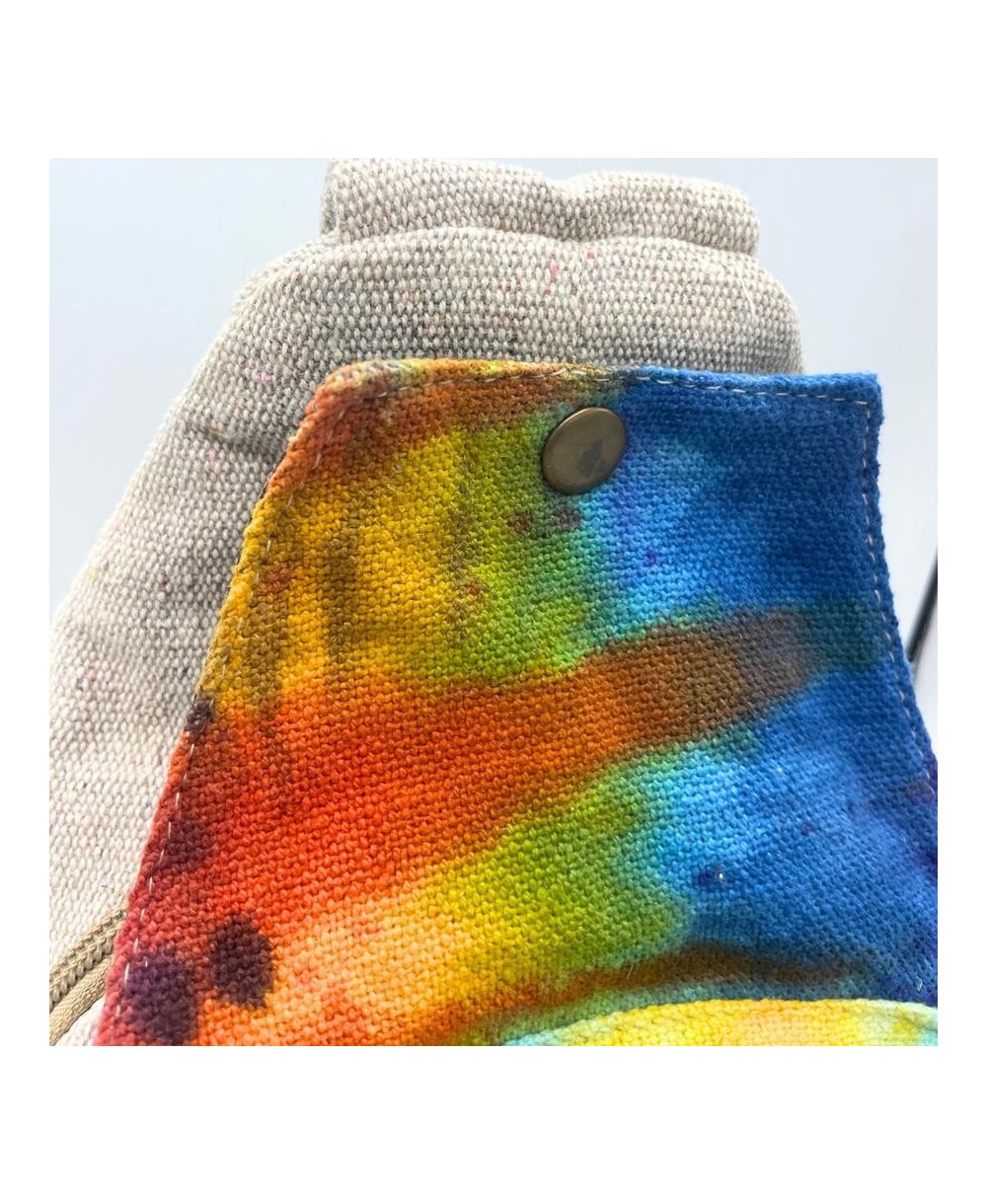 Mochila Bandolera de Cáñamo Natural Multicolor