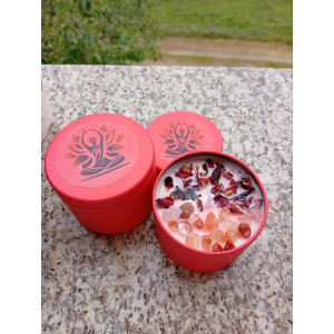 Vela Esencia de Rosa y Cuarzo | Artesanal y Energética - Jessimistica