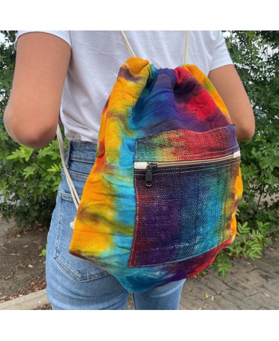 Mochila de Cuerda Bohemia de Cáñamo