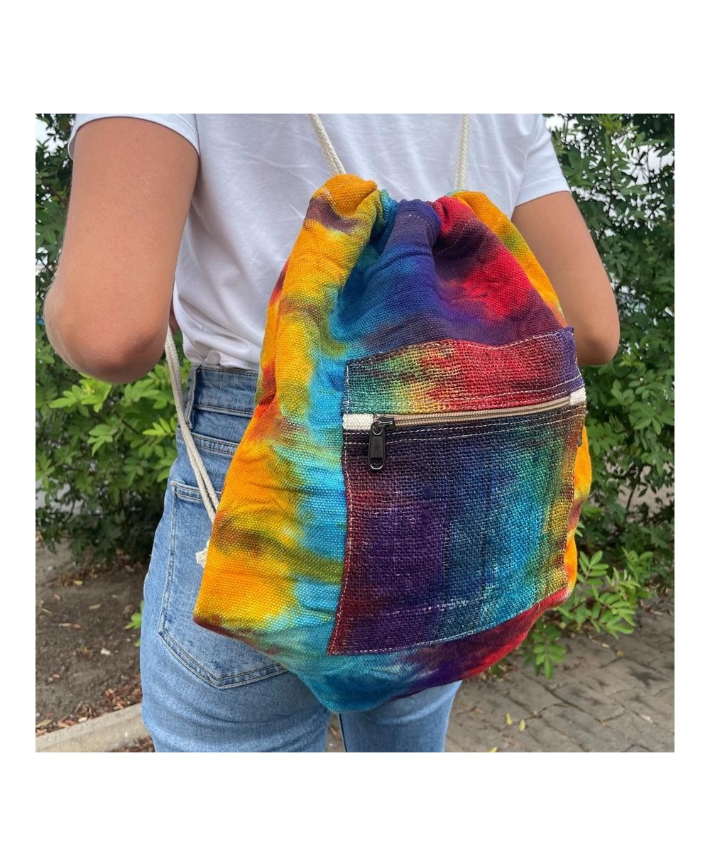 Mochila de Cuerda Bohemia de Cáñamo