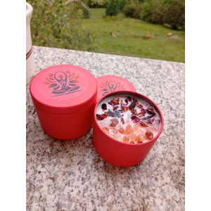 Vela Esencia de Rosa y Cuarzo | Artesanal y Energética - Jessimistica