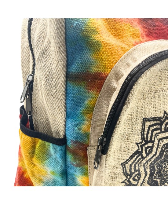Mochila artesanal multicolor de estilo bohemio