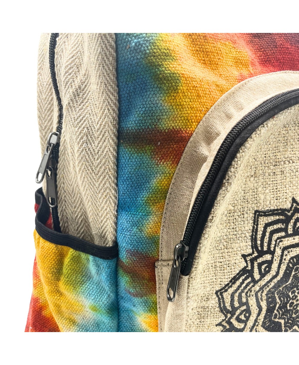 Mochila artesanal multicolor de estilo bohemio