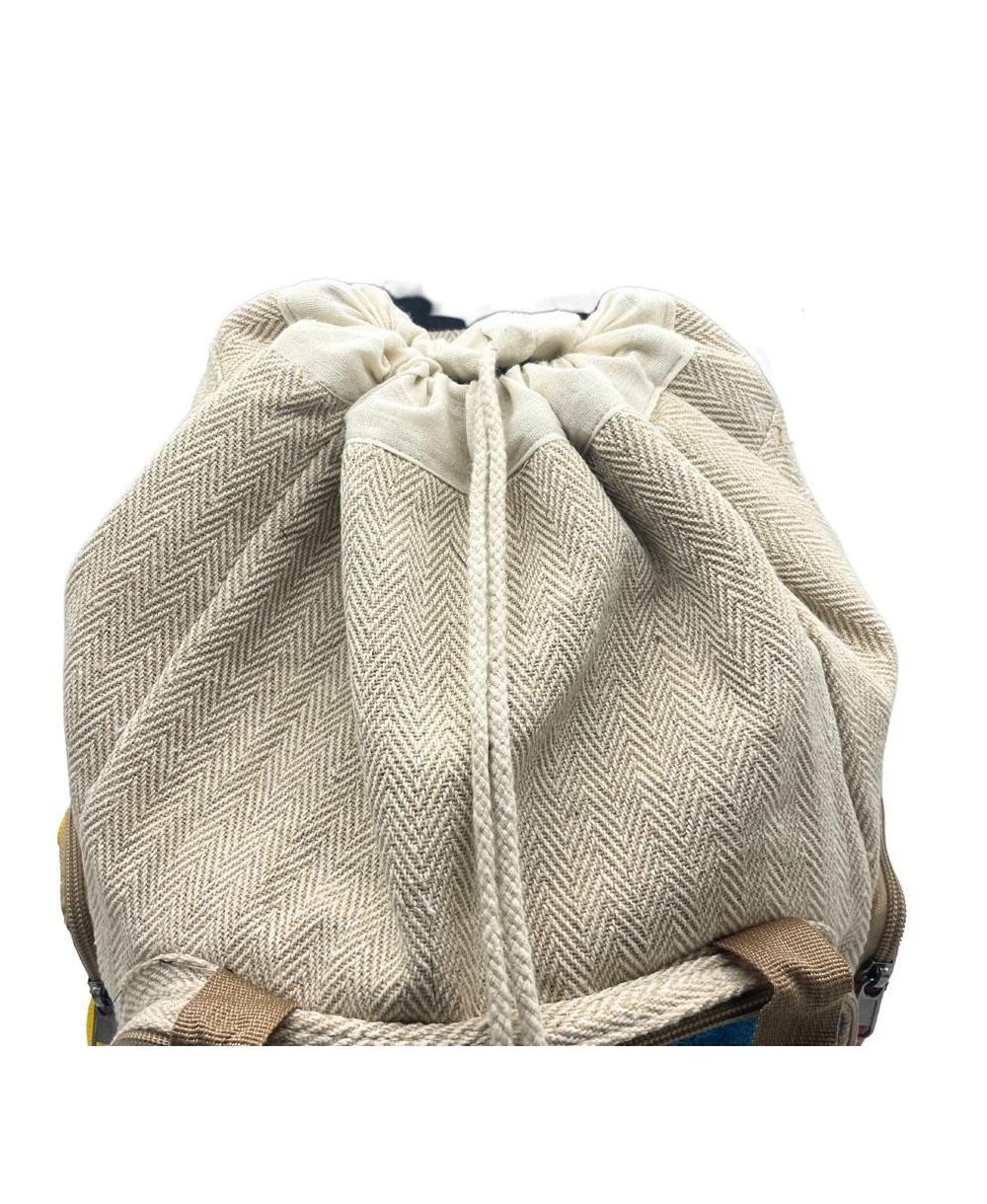 Mochila ecológica grande de cáñamo para uso diario