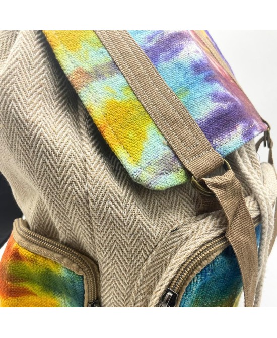 Mochila ecológica grande de cáñamo para uso diario