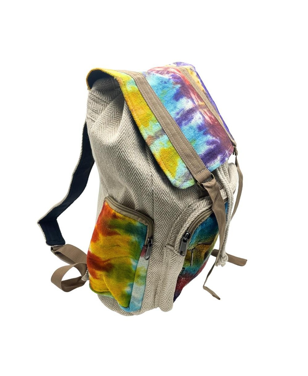 Mochila ecológica grande de cáñamo para uso diario